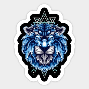 lion illustration Sticker